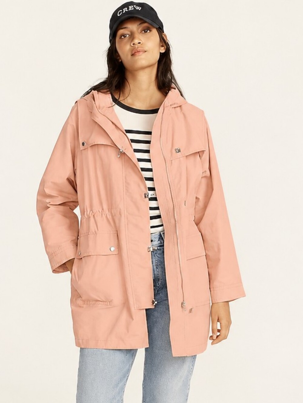 NWOT JCREW Lightweight Utility Jacket Warm Taupe S NEW